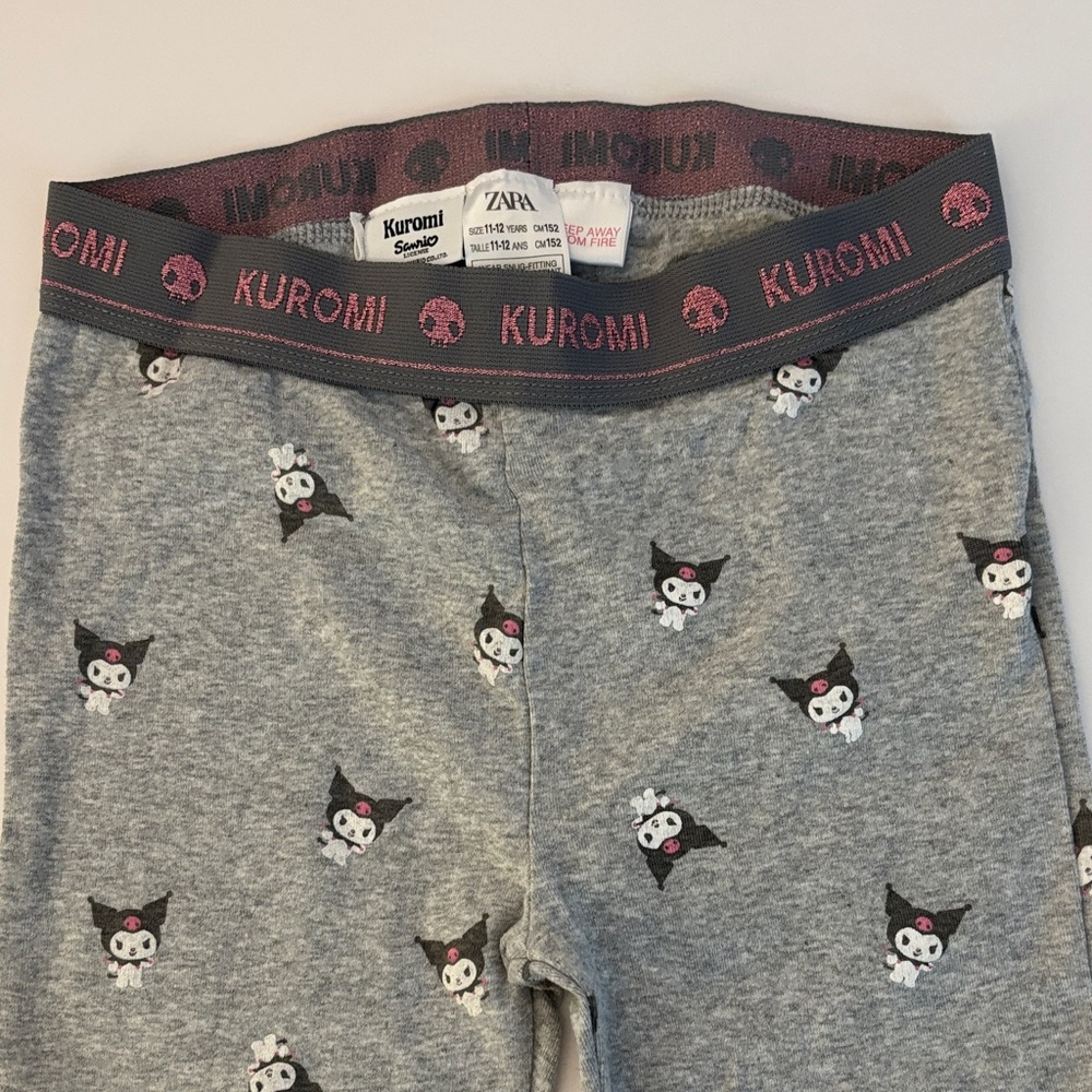 Zara Kuromi Kids Pajama Set - White and Gray - Picture 6 of 7